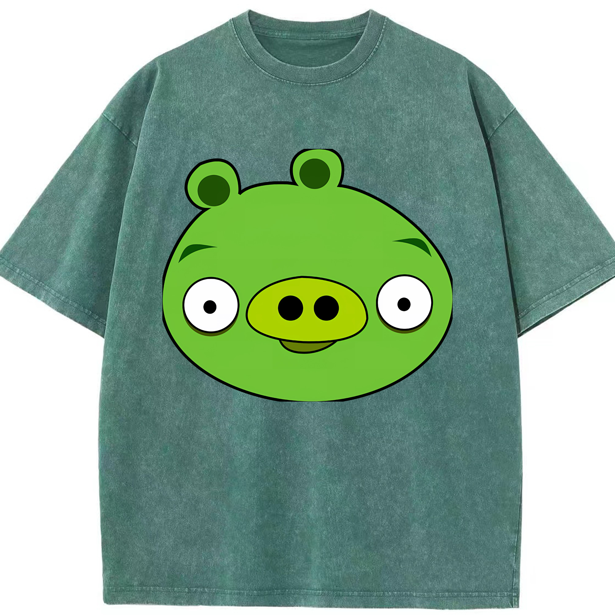 （画像用） Angry Birds アングリーバード 綿100% ヴィンテージ風 半袖Tシャツ（フロントプリント）